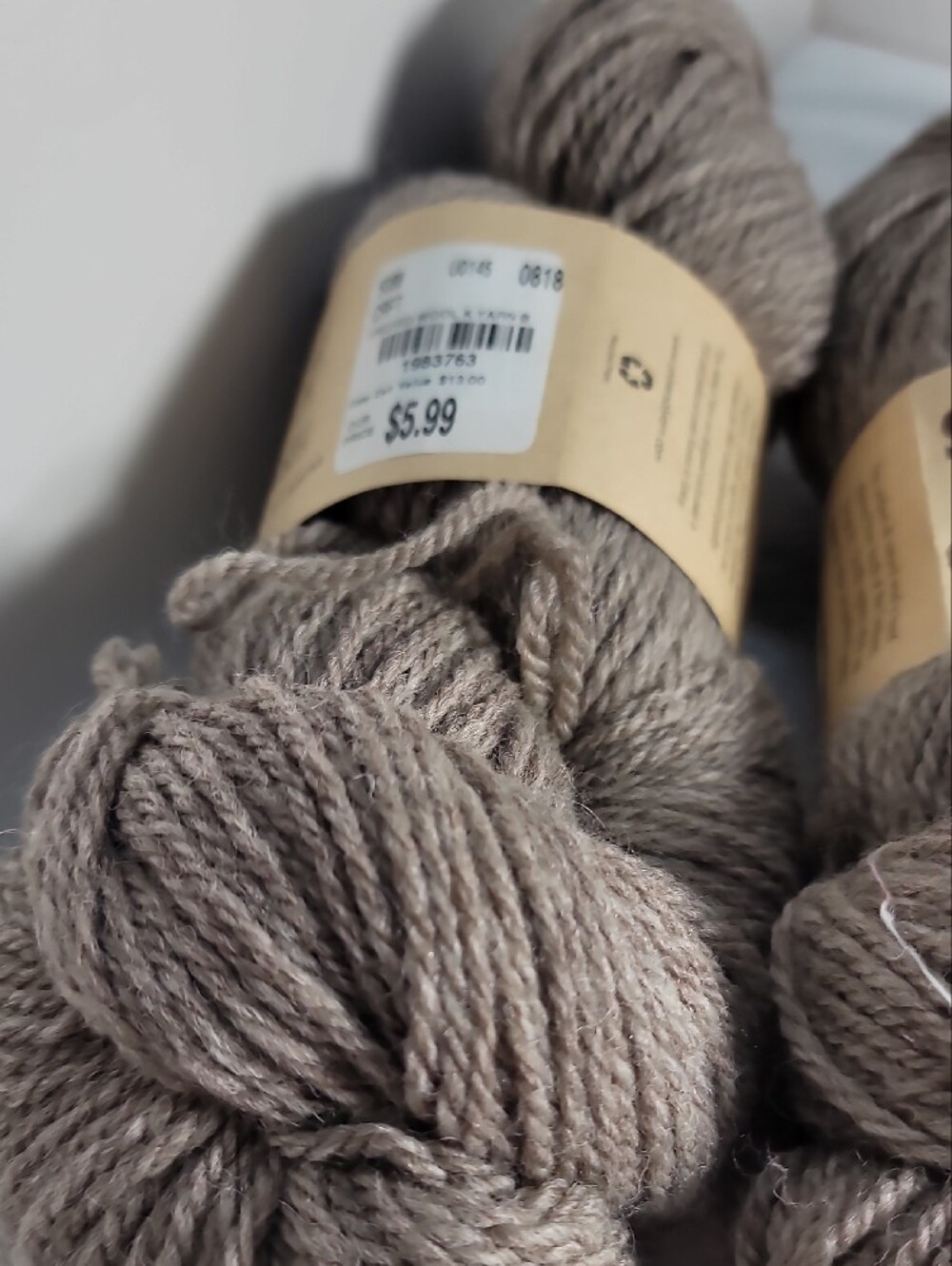 Shepherd's Own Natural Wool Yarn Bundle - Taupe & Brown 5 Skeins - NWT - Picture 9 of 9